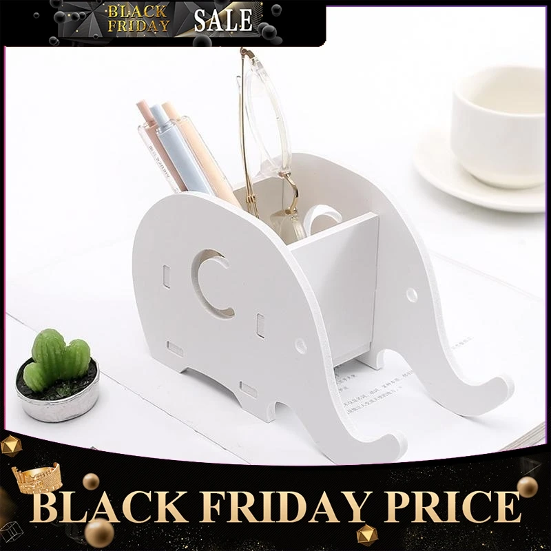 

Multifunctional Wood Storage Box Elephant Shaped Holder Container Birthday Present Gift r20