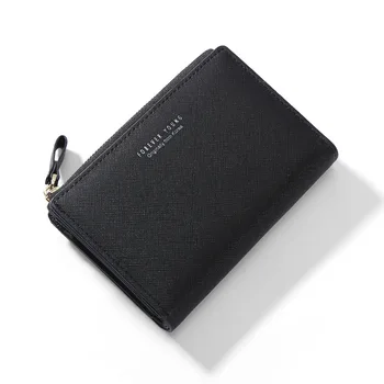 

Ladies Wallet Short Wallet Student Multi-Card Buckle Zip Coin Purse