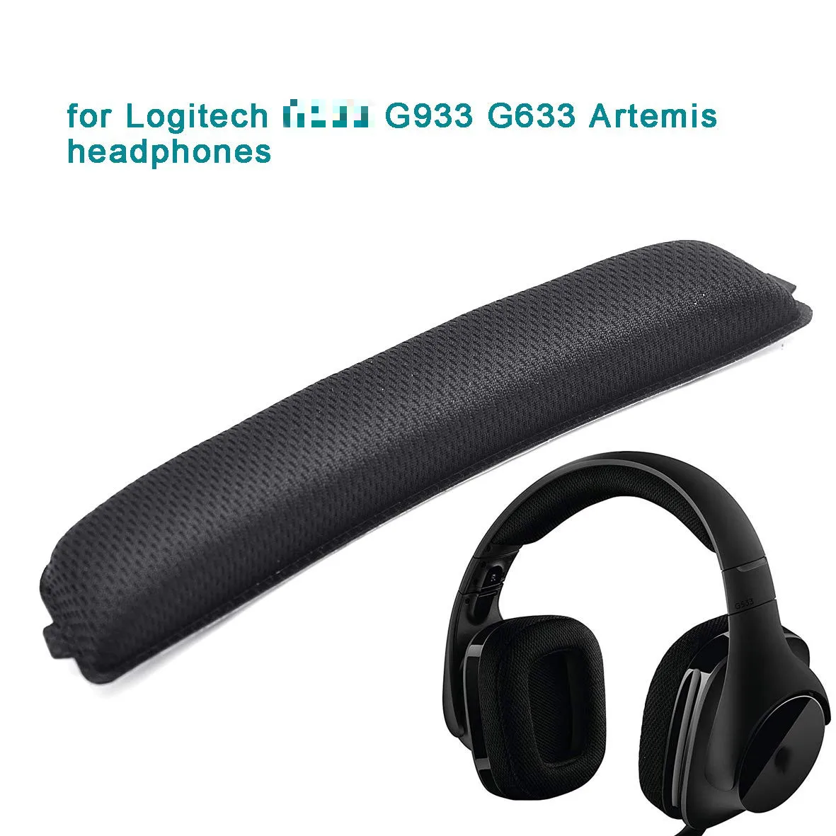 Ersatz Ohrpolster Ohr Auflage Kissen für Logitech G633 G933 Kopfhörer 