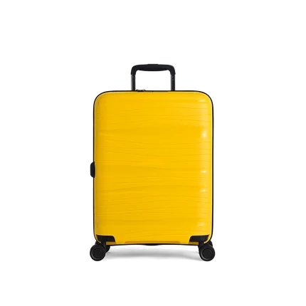 Lemon Yellow 20 дюймов полипропиленовый чемодан, красочный багаж на колёсиках, легкий переносной Спиннер, колесо для путешествий, замок TSA для женщин и мужчин - Цвет: Lemon Yellow