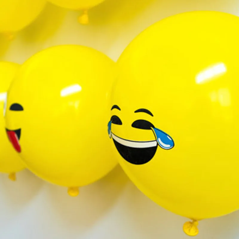 10 шт 12-дюймовый несколькими выражениями воздушных шаров из латекса, День рождения украшения Детские игрушки выражение эмоций Globos