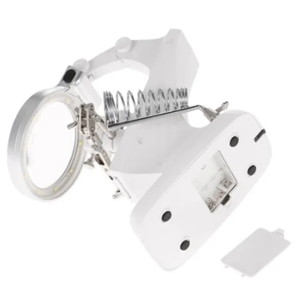 3X 4.5X Welding LED Loupe Magnifier Soldering Iron Magnifying Glass Clip Holder Hand Welding Repair Mgnifying Tools