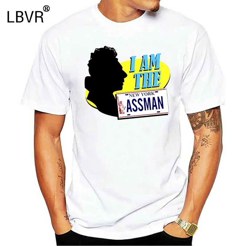 Мужская футболка в стиле ретро с принтом из мультфильма Ass Man Seinfeld Cozmo Kramer стильная