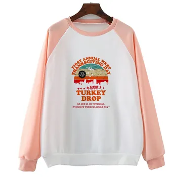 

First Annual Wkrp Turkey Hoodies Hoody Funny Clothing Autumn Spring Tops Pullovers Sweatshirts Round Neck