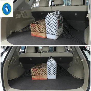 

Yimaautotrims Trunk Rear Storage Cargo Luggage Elastic Mesh Net Holder With 4 Hooks Pocket Kit Fit For Nissan Murano 2015 - 2018