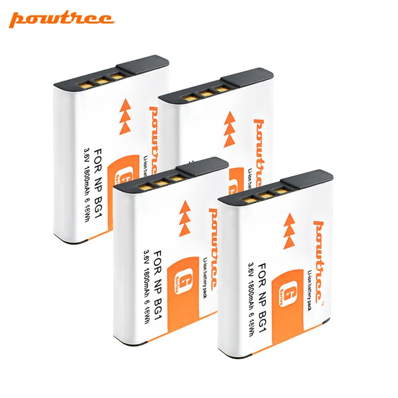POWTREE 3,6 V 1800 мА/ч, NP-BG1 NP BG1 NPBG1 Батарея+ ЖК-дисплей Зарядное устройство перезарядки Камера Батарея для sony детали sony Cyber-shot DSC-H3 DSC-H7 DSC-H9