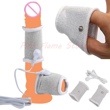 Electro Shock Therapy Conductive Penis Ring,Electric Play Cock And Ball Stretcher SM E-stim Sex Toy For Male Electric Stimulator 1