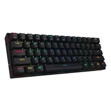 Redragon K530 Draconic 60% Compact RGB Wireless Mechanical Keyboard with Brown Switches and 16.8 Million RGB Lighting for PC