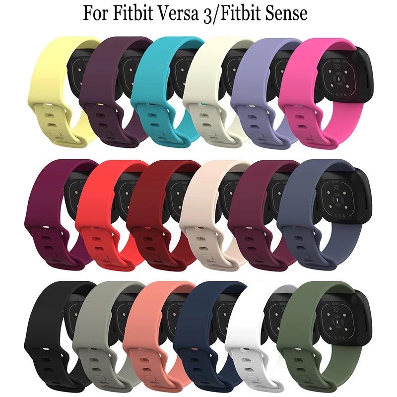 

Soft Silicone Original Wristbands Compatible For Fitbit Versa 3/Fitbit Sense Band Replace Smart Sport Watch Accessories Bracelet