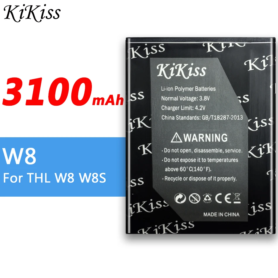 3100mAh для THL W8 W8S + аккумулятор высокой емкости смартфона |