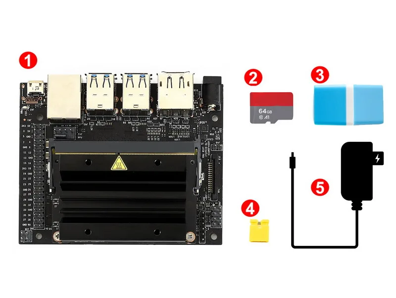 US $151.99 Jetson Nano Developer Kit Package A for UK powerful computer for AI development Supported by NVIDIA JetPack with TF Card