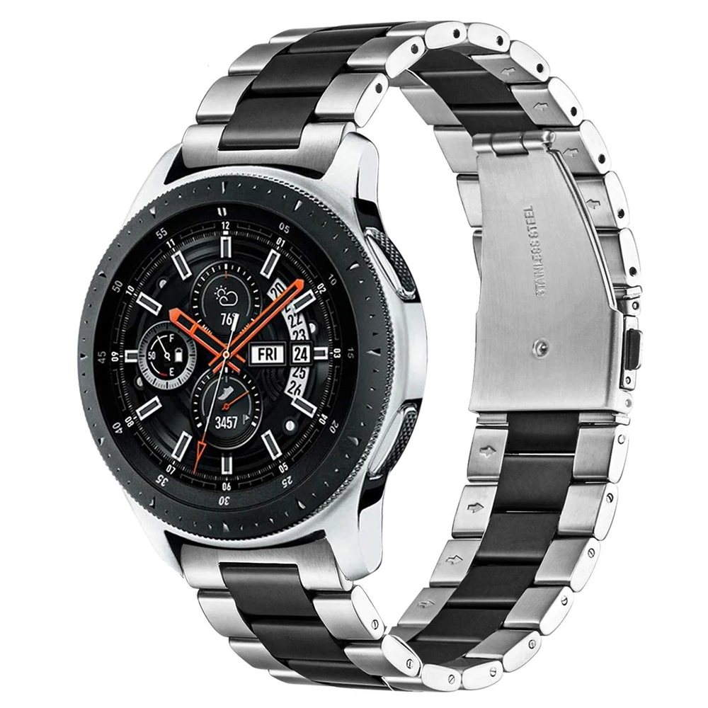 Браслет для samsung gear s3 Classic Frontier Band 22 мм 20 мм ремешок из нержавеющей стали для galaxy watch 46 мм/active 2 40 мм 44 мм