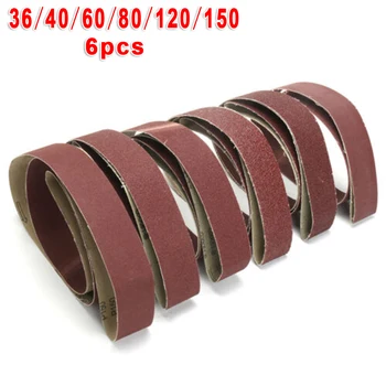 

6pcs Mixed Power Tool Sander Sanding Belt Belts Grit 36/40/60/80/120/150 Pack