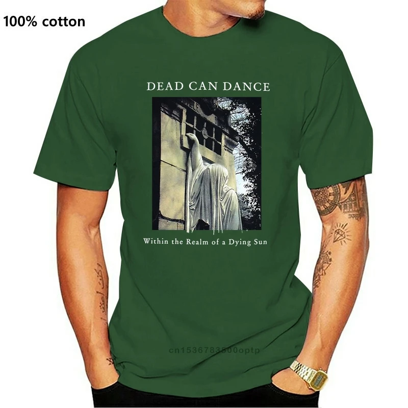 Черная футболка с надписью New Dead Can Dance внутри земли умирающее солнце базовые