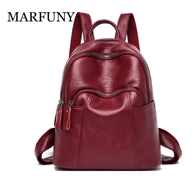 

2019 Fashion Women Backpacks High Quality Leather Backpack Shoulder Bags Daypack for Women Female Rucksack Feminine Mochila