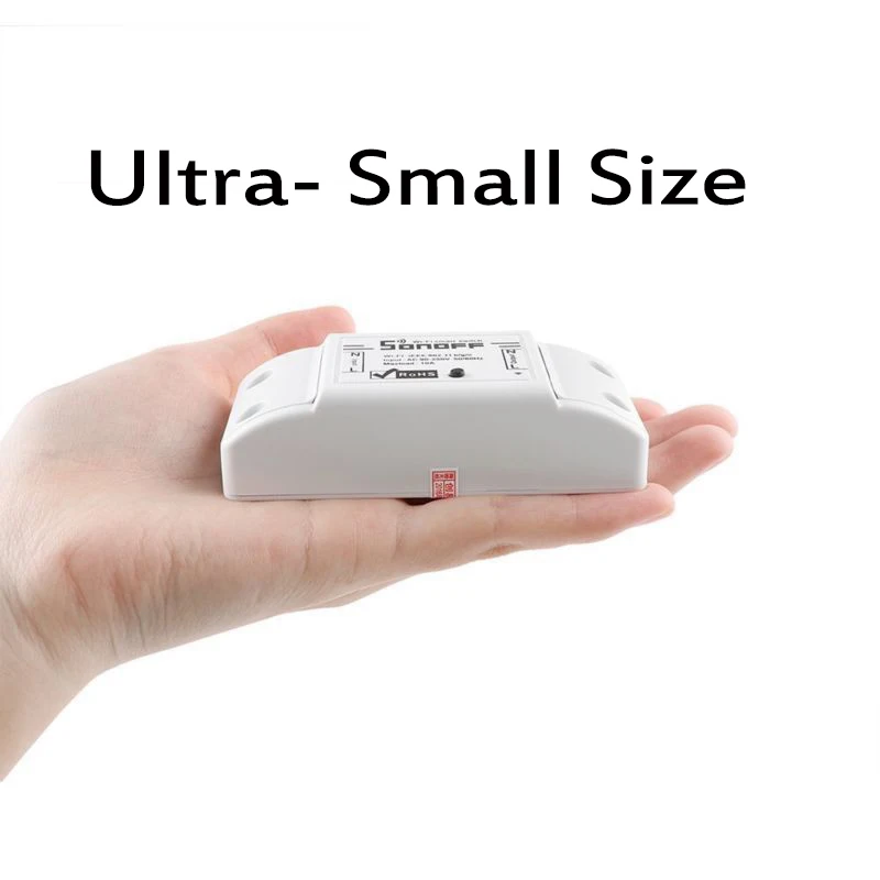 Sonoff ITEAD Basic R2 Wifi умный переключатель поддержка eWelink приложение беспроводная домашняя Автоматизация совместима с Google Home Alexa amazon