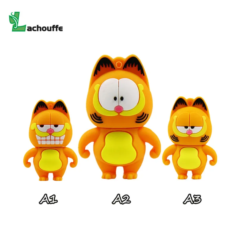 Новый милый USB флеш накопитель Garfield 2 0 с миньонами карта памяти флешка 4 ГБ 8 16 32 64