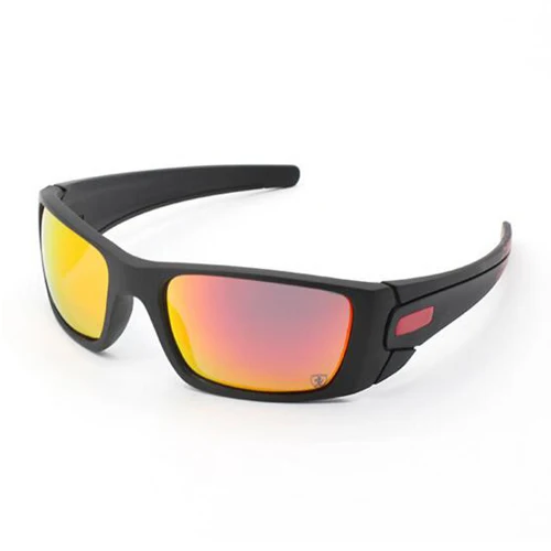 black frame red lens Наружные велосипедные очки поляризационные ультрафиолетовые защитные велосипедные солнцезащитные очки для мужчин женщин велосипедные солнцезащитные очки oculos gafas ciclismo - Цвет: black frame red lens