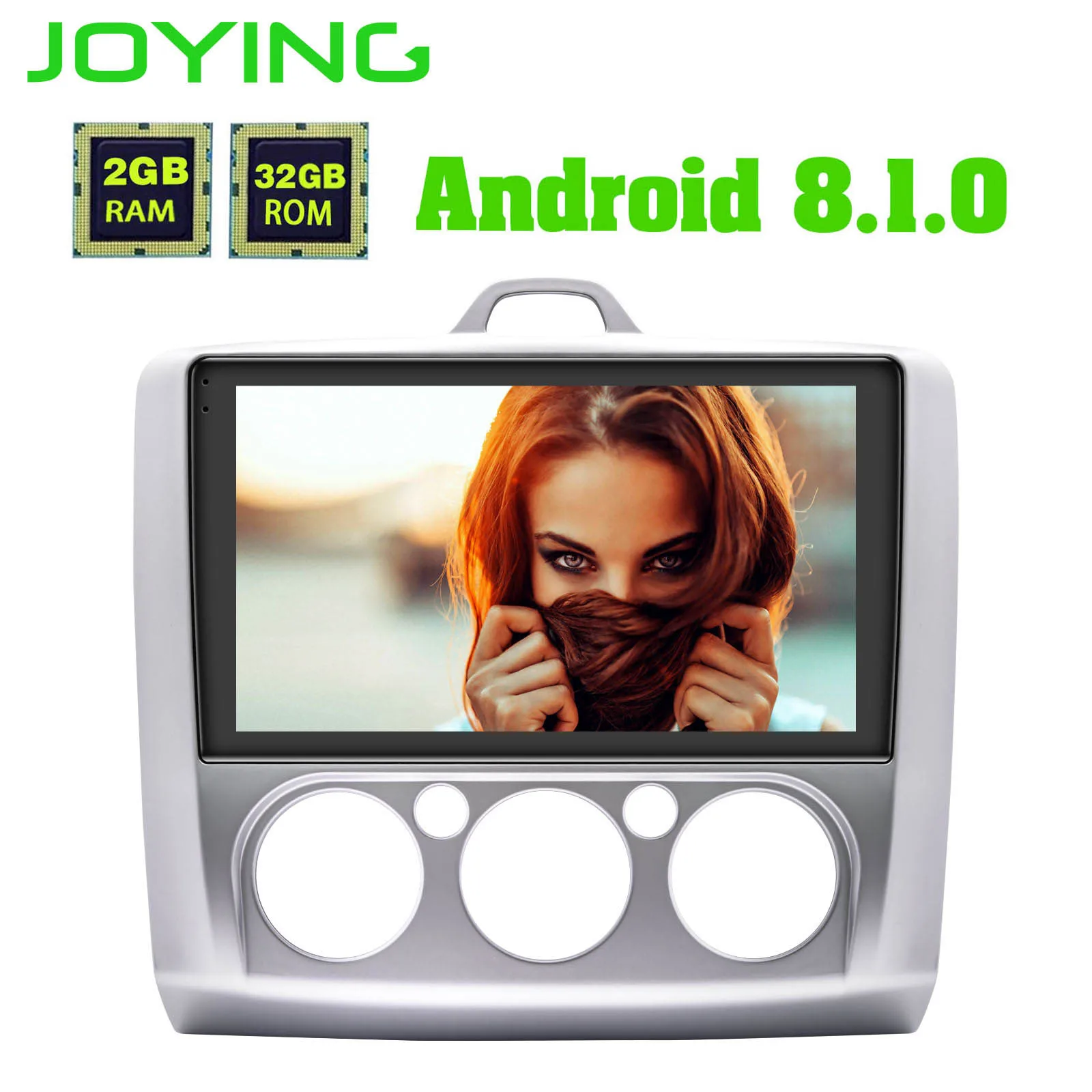 Perfect JOYING Octa Core 1 din Android 8.1 car dvd radio video player 2G+32G 9 inch Stereo for Ford Focus 2004-2011 wifi BT navigation 0