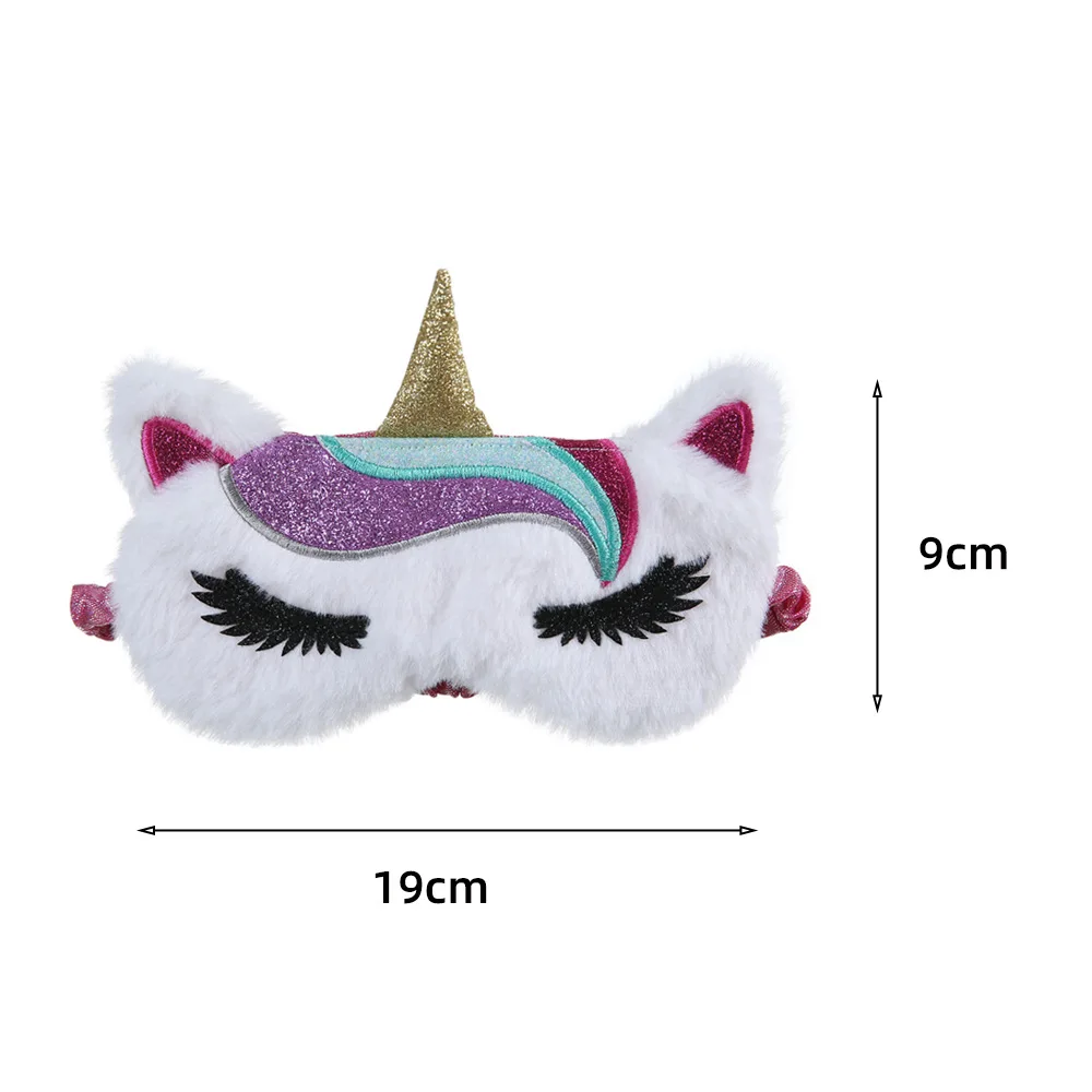 YUXIANLB 2 PCS Masque De Sommeil En Peluche, Masque De Sommeil Doux Pour Les Yeux Avec Cache-œil Mignon D'animal Pour Dormir, Cache-œil En Satin Pour Femmes, Pour Voyage Et Sieste, Cadeau (Panda