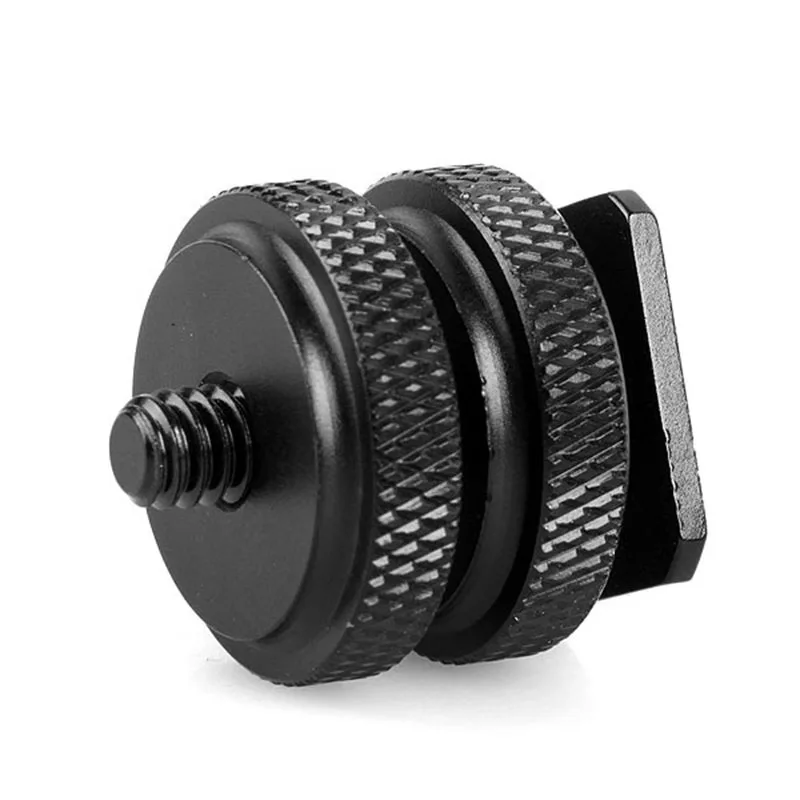 1/4' Tripod Mount Screw With Double Layer To Flash Hot Shoe Adapter Holder Mount Photo Studio Accessories High Quality /3