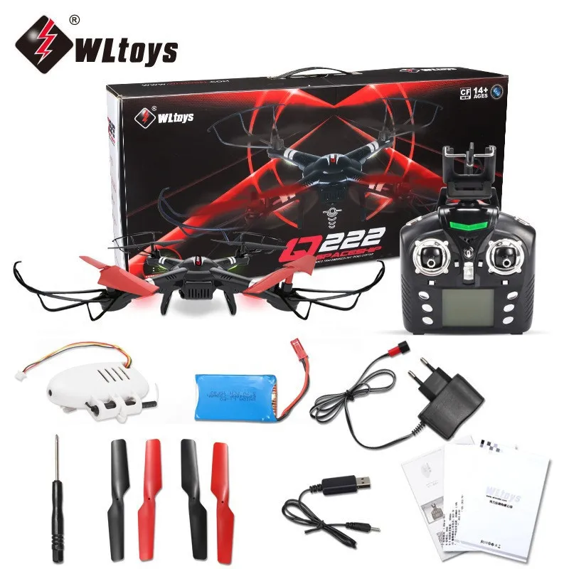 WLtoys Q222 Квадрокоптер Дрон 4CH Q222G 5,8G FPV цифровая передача дроны вертолет HD камера с ЖК-экраном игрушка для подарков