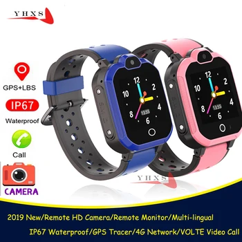 

2020 New IP67 Waterproof Smart 4G Remote Camera GPS WI-FI Kids Students Wristwatch SOS Video Call Monitor Tracker Location Watch