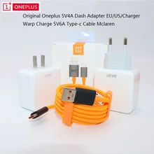 Оригинальное зарядное устройство 5 В/4 A EU ONEPLUS 6 T, быстрая зарядка, 1 м, usb-кабель mlaren, настенный адаптер питания для One plus 6t 5T 5 3t 3