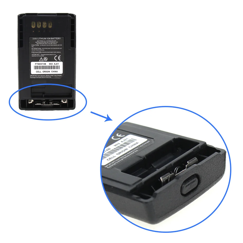 Battery for Motorola MTP850 CEP400 FTN6574 FTN6574A PMNN6074 AP 6574 2200mAh 5