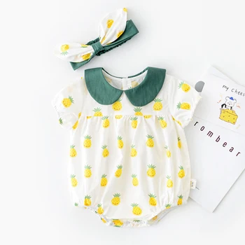 

Baby Rompers Newborn Baby Girls Clothes Pineapple Pattern Cartoon Kids Clothes Toddler Jumpsuit Boys Summer Rompers