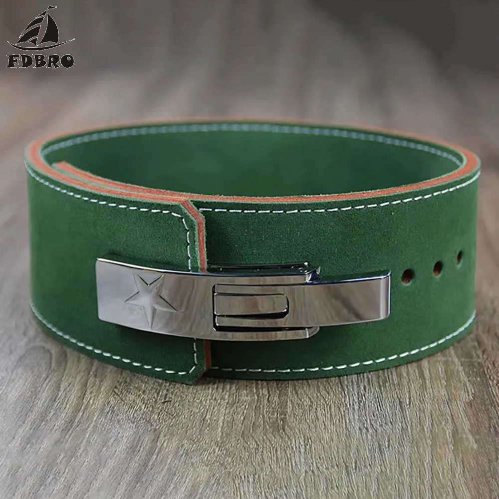FDBRO для тренажерного зала, фитнеса, тренировок, приседаний, пауэрлифтинга, для спины, ремни для тяжелой атлетики, кожаный пояс для тяжелой атлетики, для мужчин, поясничная защита, Новинка