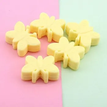 

Baby Teething Necklace DIY 5Pcs Butterfly Silicone Beads Making Food Grade Silicone Beads Baby Teether Accessories