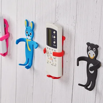 

2Pcs Wall Holder Multipurpose cartoon Charger Phone Holder Mount Stand key Sundries Bracket Hook Storage Rack Mobile accessories
