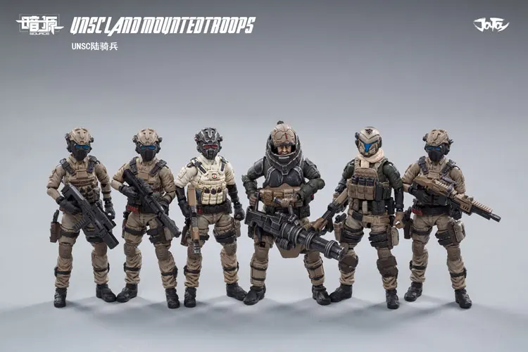 JOYTOY 1:25 action figure soldier UNSC Land cavalry figure Military model collection toys gift Free shipping