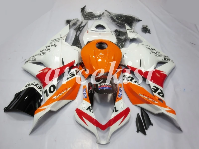 Литья под давлением ABS Обтекатели комплект Подходит для HONDA CBR600RR F5 09, 10, 11, 12, CBR600 2009 2010 2011 2012 orange