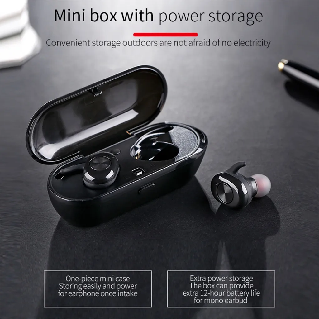 

best selling 2019 products Mini True Wireless Earbud Tws Bt 5.0 Stereo Earphone Hifi In-ear Sports Headset wearable devices