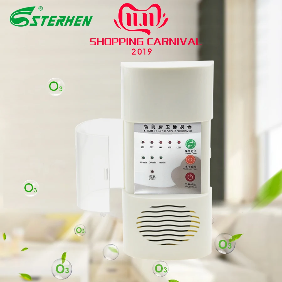 

STERHEN Air Ozonizer Air Purifier Ozone Generator Bivolt 110-240v Home Deodorizer Ozone Ionizer Generator Sterilization Filter D