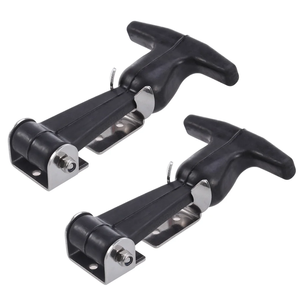 2pcs Flexible T Handle Draw Latches Stainless Steel T Handle Hasp for