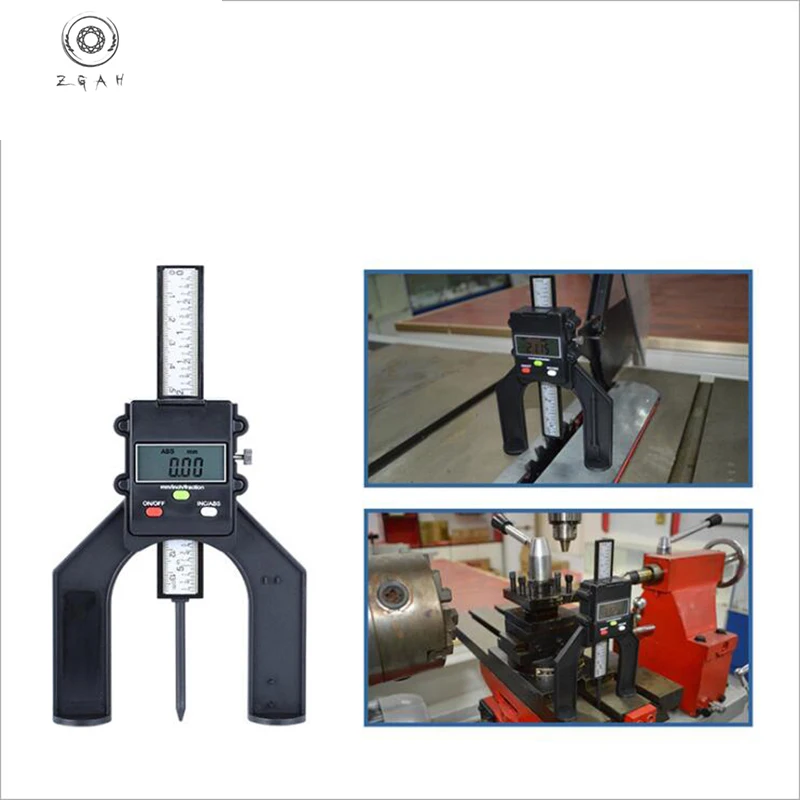 

High precision digital depth gauge 80mm sounder magnetic LCD depth height hole depth measurement caliper depth measurement tool