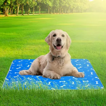 

S/M/L Dog Cat Absorbent Mat Solid Pet Washable Bed Pads Waterproof Cloth Pet Dog Pee Washable Summer Cool Pads