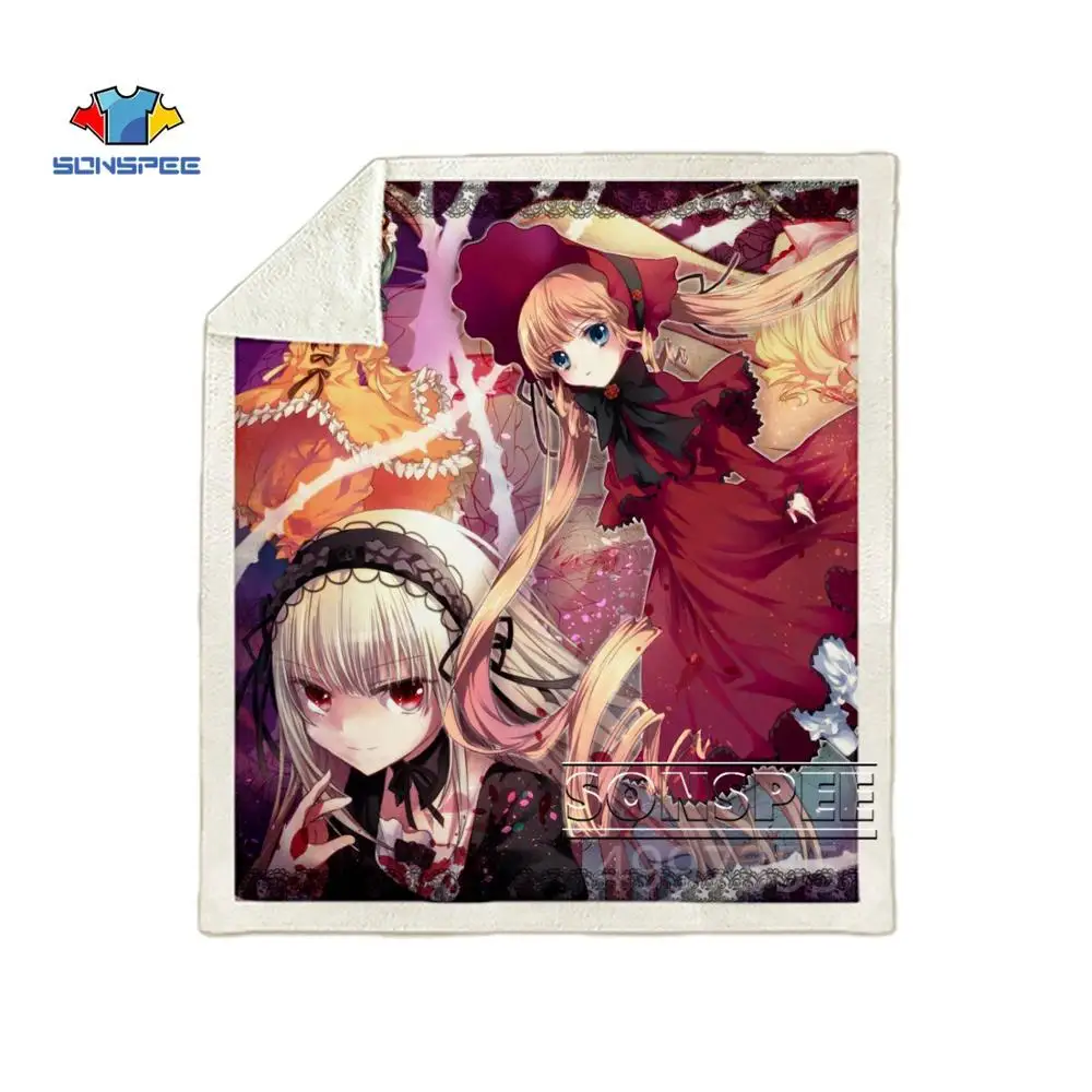 SONSPEE Rozen Maiden аниме Харадзюку для детей и взрослых 3d принт одеяло Теплый диван Стёганое одеяло покрывало для путешествий постельные принадлежности магазин при фабрике K128