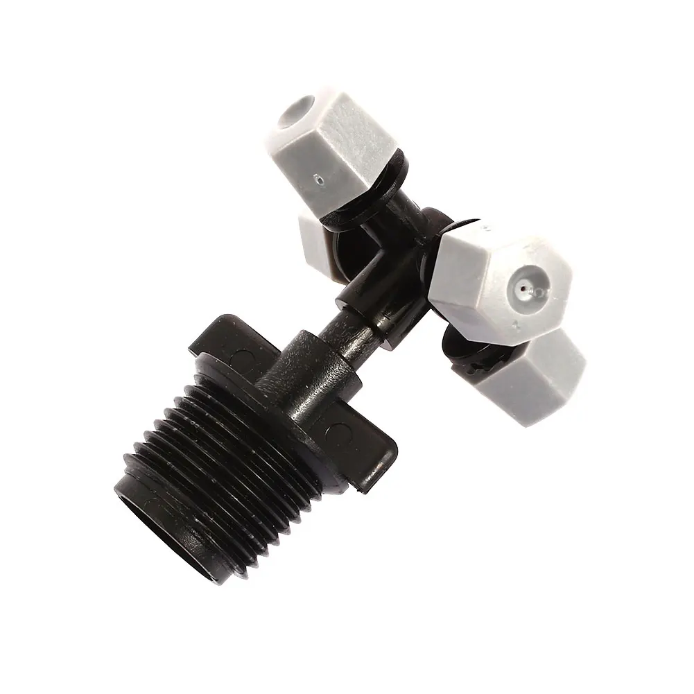 4 Heads Misting Sprinkler 10pcs Cooling Irrigation System Orchard Humidification Cross Sprinkler Mini Lawn Sprinklers Yard
