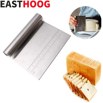 

Stainless Steel Dough Cutter Pastry Spatulas Pizza Cutter Scraper for Cake Fondant Cookie Cutter Tools Kitchen Accessories