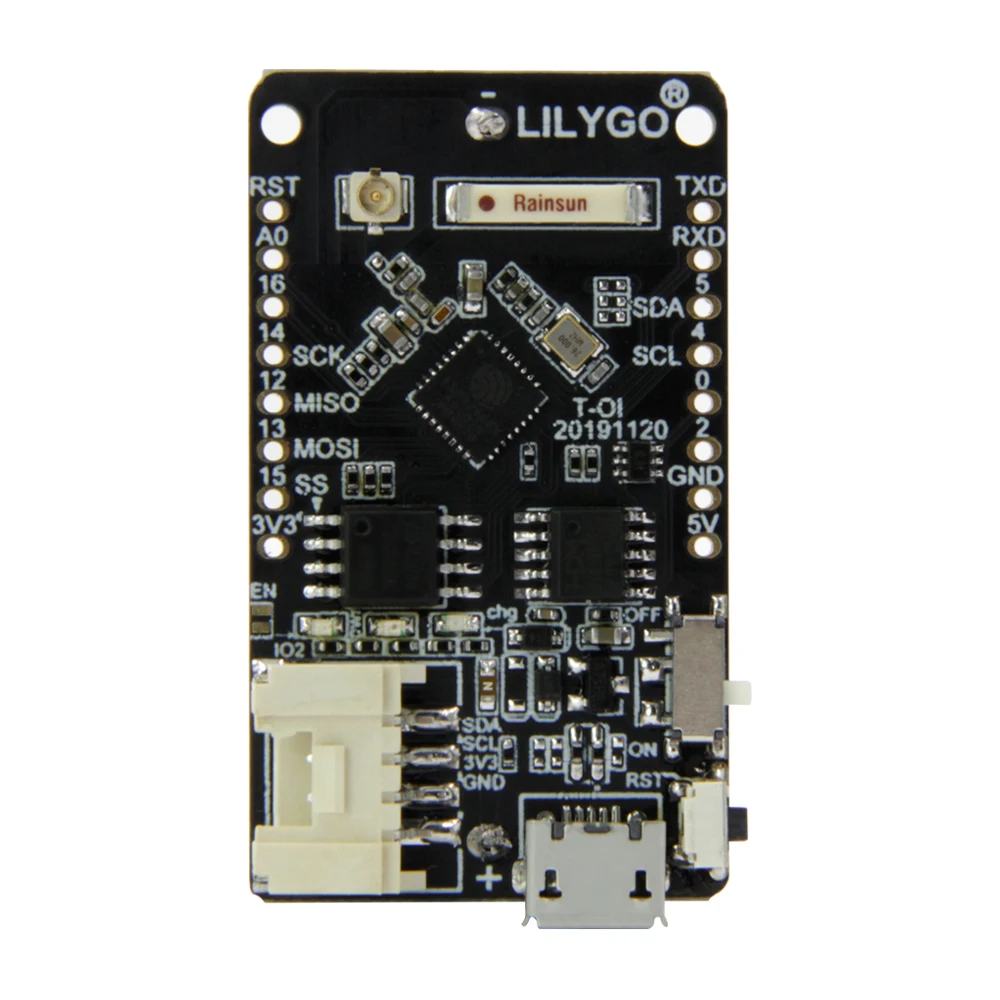 LILYGO® TTGO T-OI ESP8266 Chip Rechargeable 16340 Battery Holder Compatible With MINI D1 Development Board