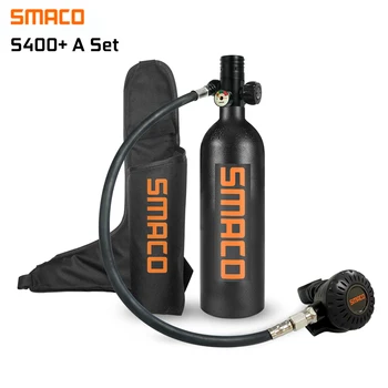 

SMACO S400 PLUS 1L MINI Scuba Diving Cylinder Oxygen Set with Oxygen Cylinder Bag
