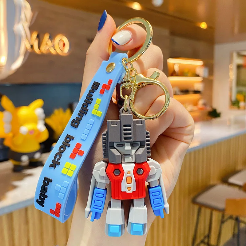 Transformers Keychain Action Figures Optimus Prime Bumblebee Pendants Anime  Car Key Ring Cartoon Doll Backpack Pendant Toys Gift - AliExpress