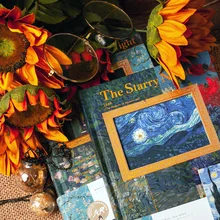 

Vintage VR Creative Cover Van Gogh Famous Oil Painting Journals Notebooks Daily Notepad Office School Stationery Sketchbook