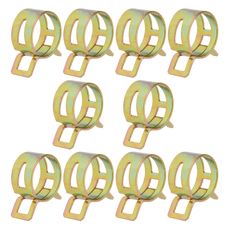 

10Pcs 5-22mm Spring Clip Fuel Line Hose Water Pipe Air Tube Clamps Fastener