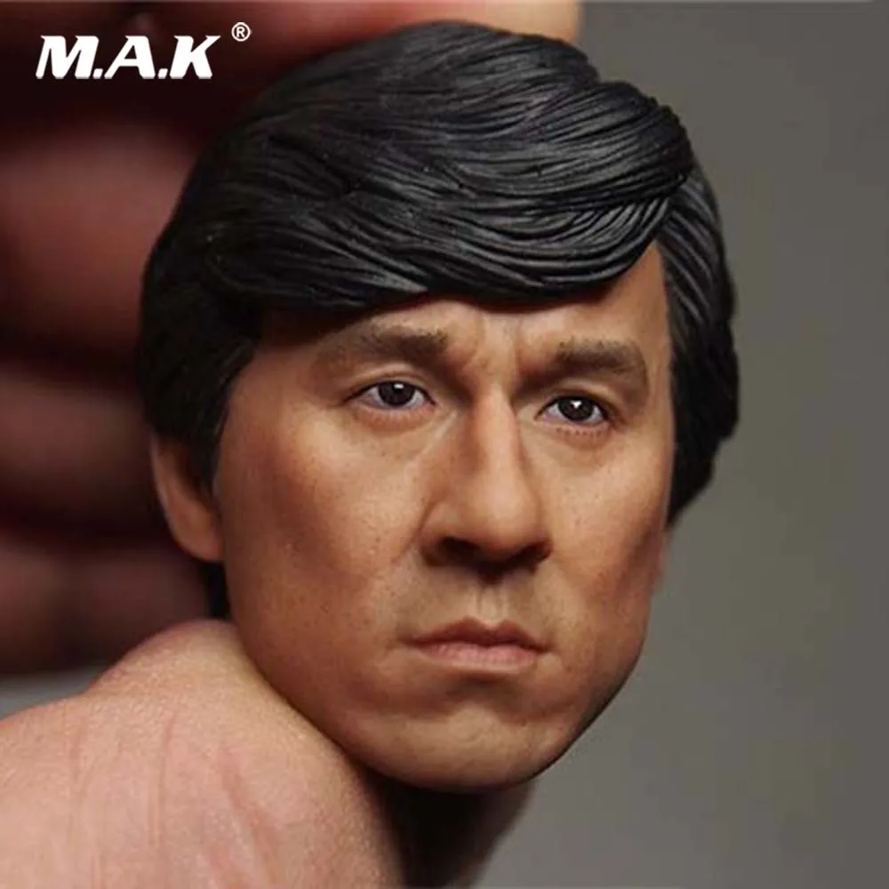 Коллекционная 1/6 весы ПВХ Джеки Чан мужской головы лепить резные модель для детей