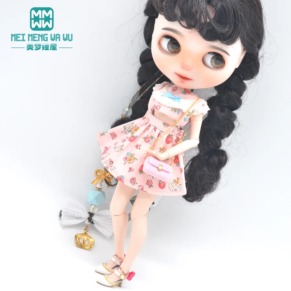 28-30cm Blyth Azone OB23 OB24 Doll Accessories Fashion Backpacks, Shoulder Bag Black, Red, Rose Red, Pink, White